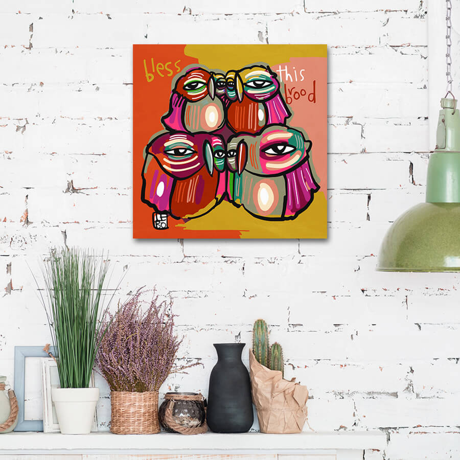 Bless This Brood - Mineral Print